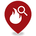 Arson Investigation map pin.