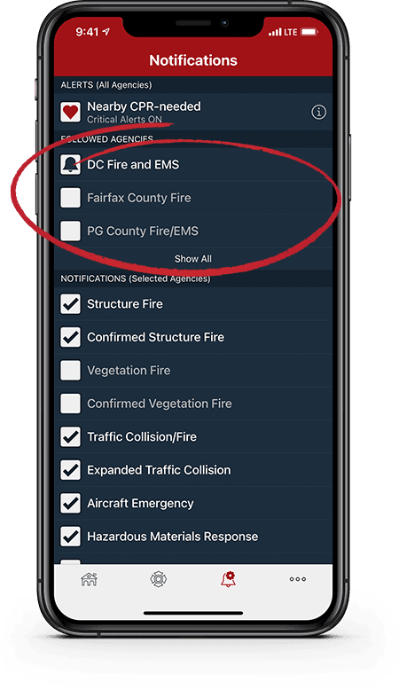 PulsePoint Respond Notification Options